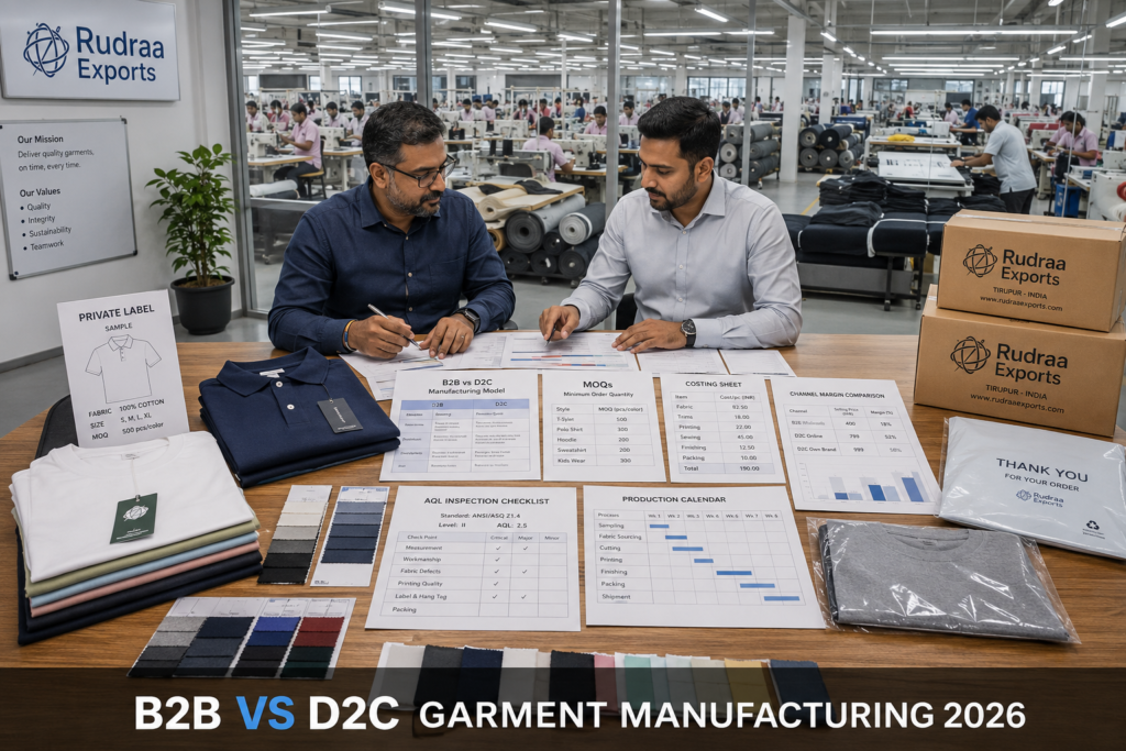 B2B vs D2C Garment Manufacturing in 2026: Which Model Works Better?
