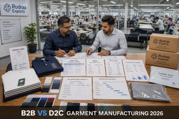 B2B vs D2C Garment Manufacturing in 2026: Which Model Works Better?