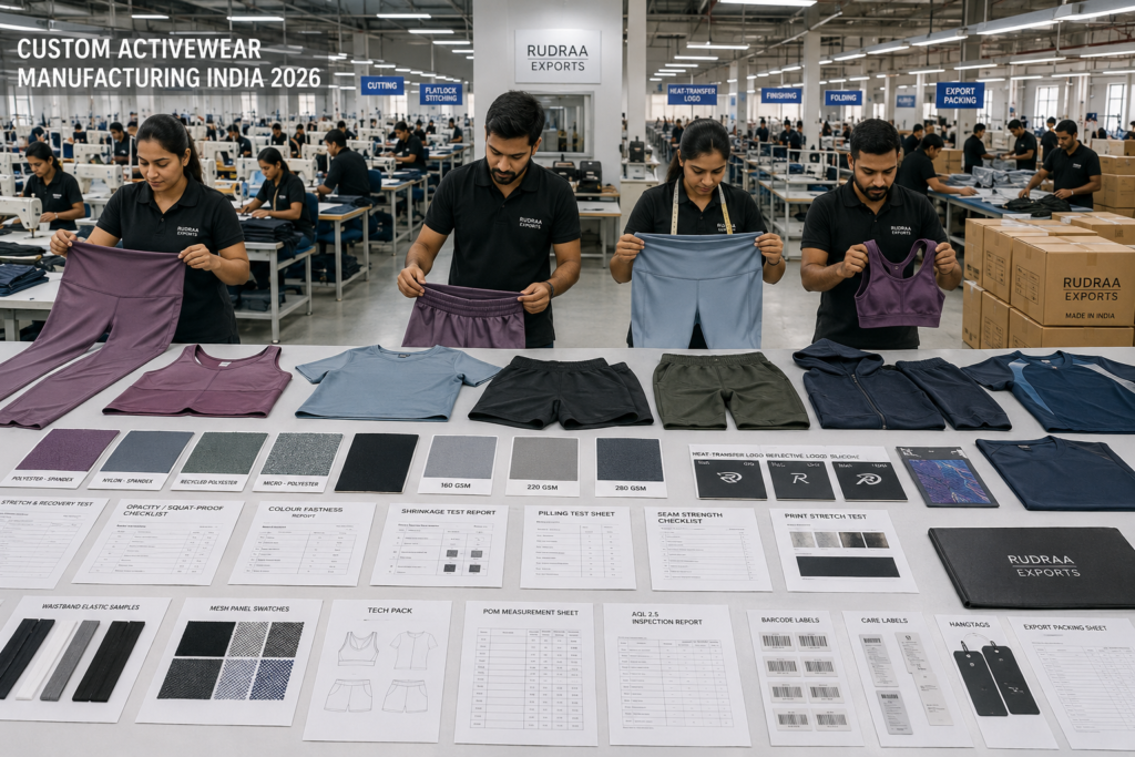 Custom Activewear and Sportswear Manufacturing in India: Complete Buyer’s Guide