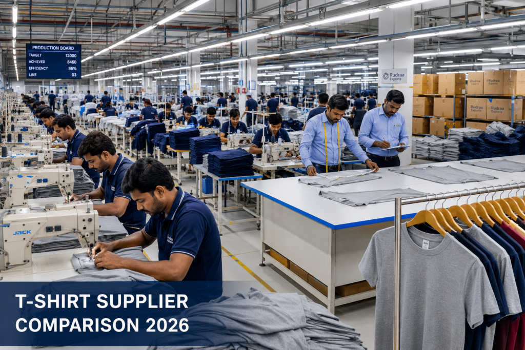 How Does Rudraa Exports Compare to Other T-Shirt Suppliers in 2026?