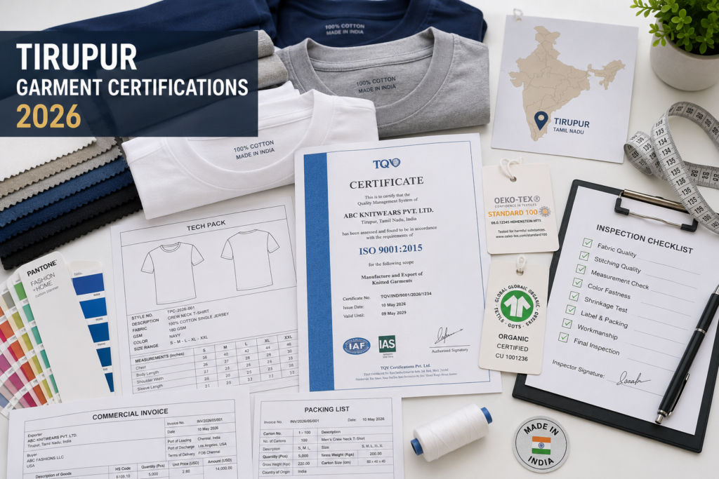 Tirupur Garment Certifications Guide for Buyers in 2026