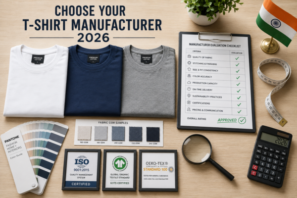 How to Choose a Men’s Round-Neck T-Shirt Manufacturer: Proof-Led Framework 2026