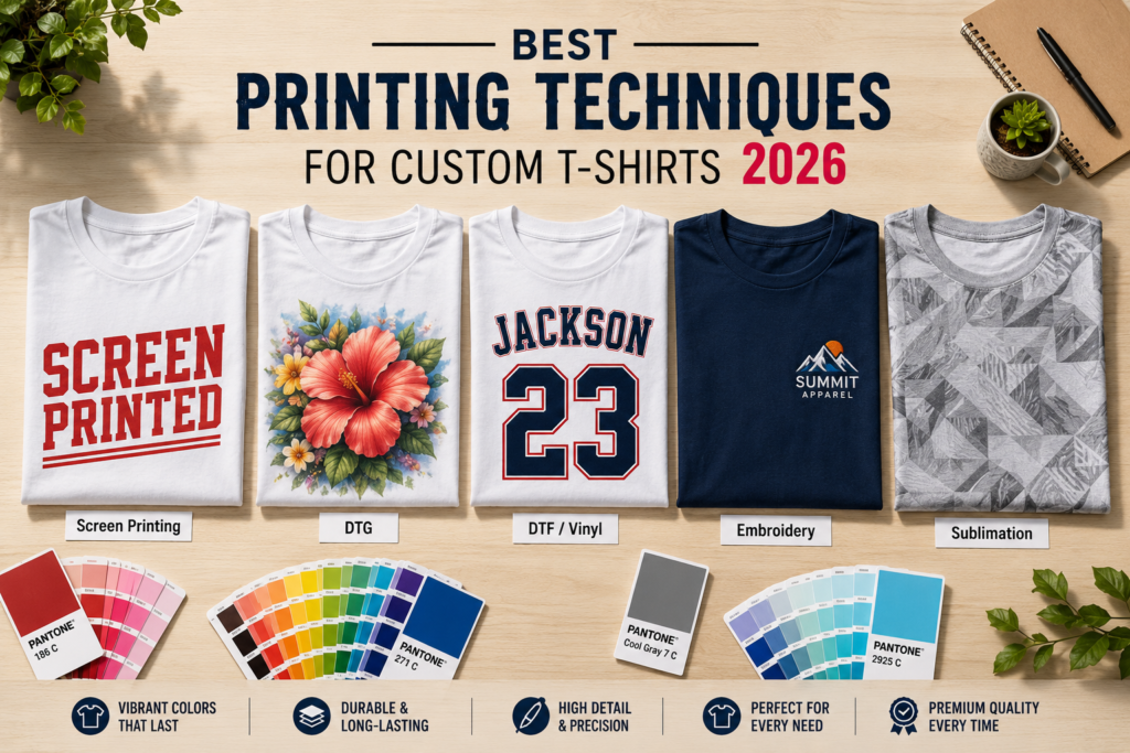 What Printing Techniques Are Best for Custom T-Shirts in 2026? Complete Buyer’s Guide
