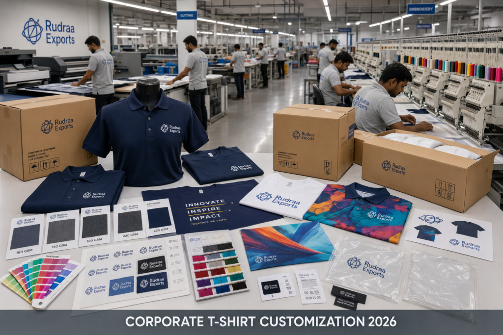 Corporate T-Shirt Customization Guide for Brand Managers in 2026