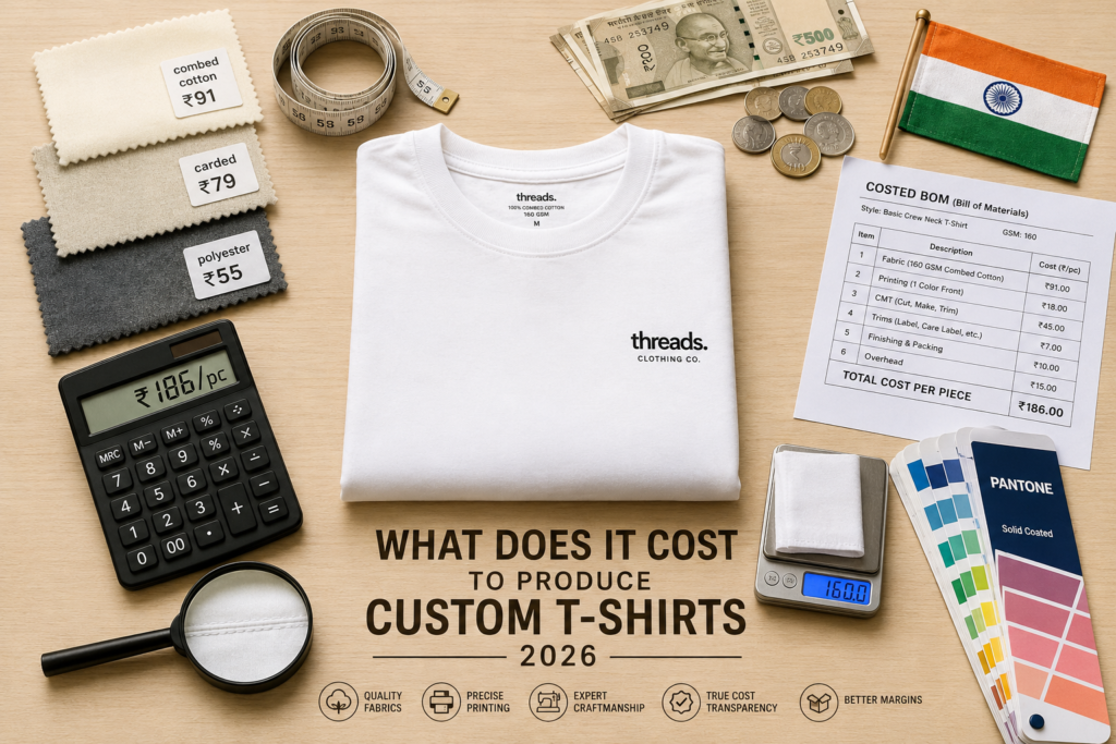 What Does It Actually Cost to Produce Custom T-Shirts in 2026? Factory-Direct Cost Breakdown