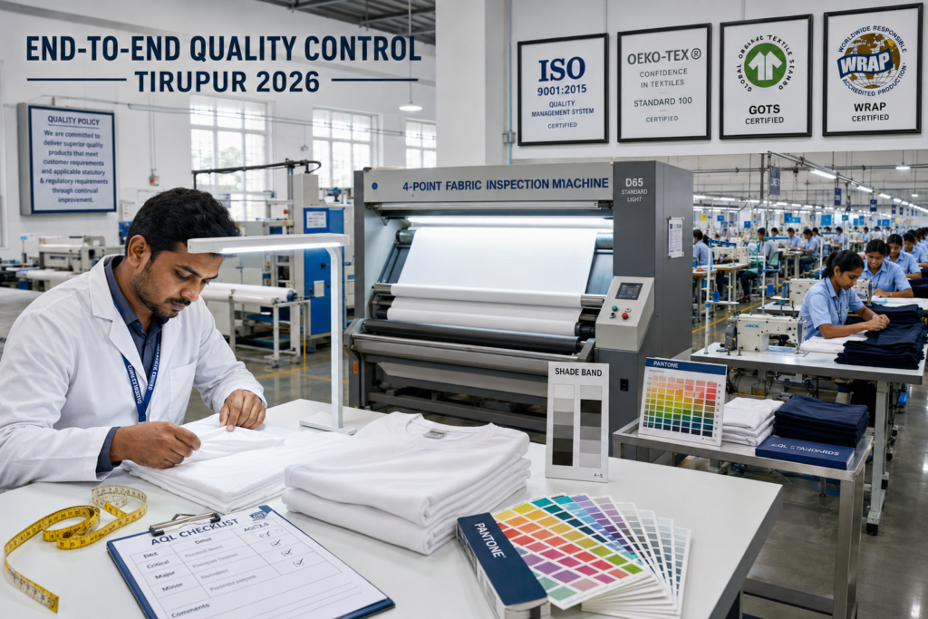 End-to-End Quality Control in ISO-Certified Tirupur T-Shirt Exporters: Complete 2026 Guide
