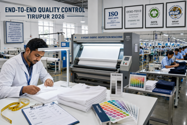 End-to-End Quality Control in ISO-Certified Tirupur T-Shirt Exporters: Complete 2026 Guide