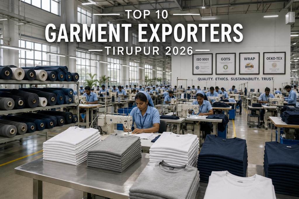 Top 10 Garment Exporters in Tirupur 2026: Quality, Capacity & Compliance Compared