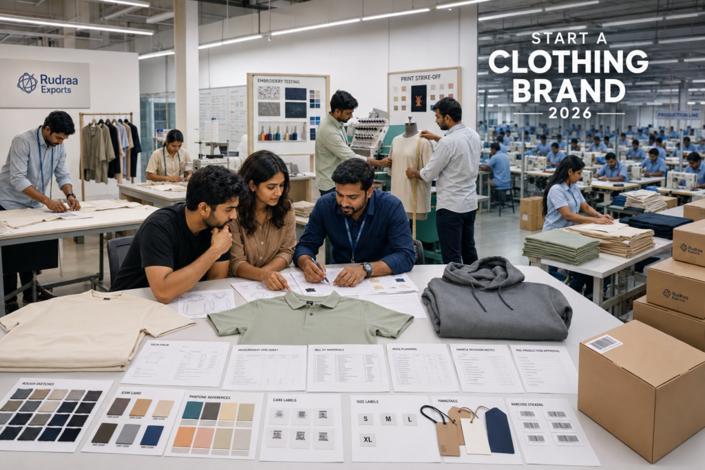 How to Start a Clothing Brand with No Experience: Complete Manufacturing Guide 2026