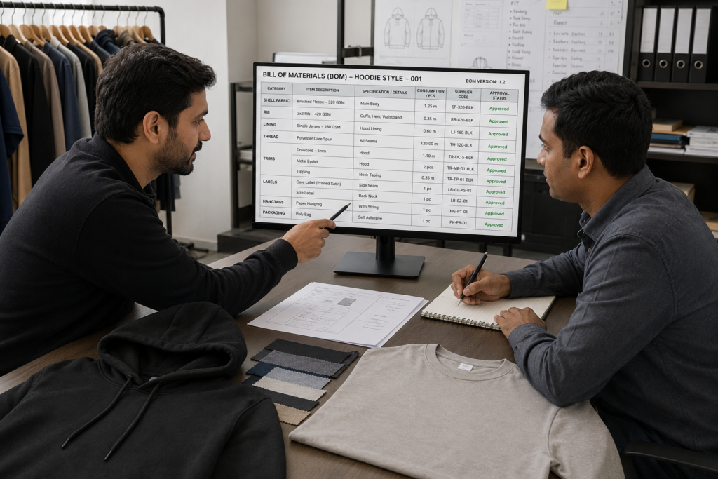 What Is a Bill of Materials in Garment Manufacturing? A Brand Owner’s Guide