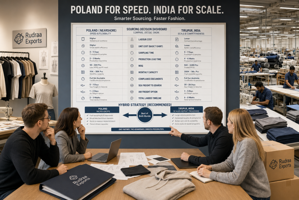 India vs Poland Garment Manufacturing: Cost, Quality and Lead Time Comparison