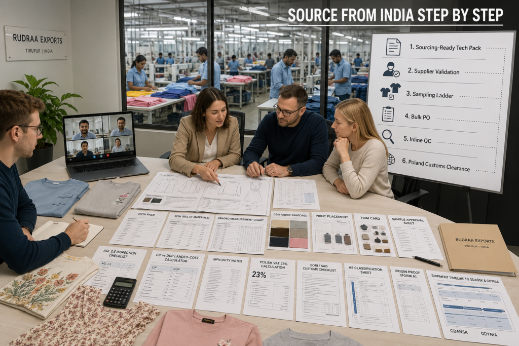 How Polish Fashion Brands Source Garments from India: Step-by-Step Procurement Guide