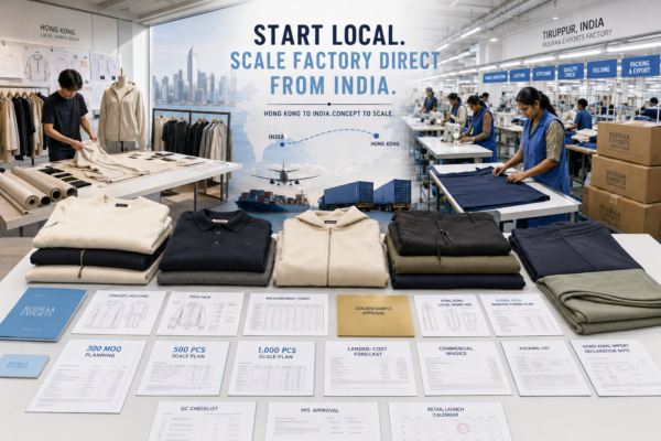 Garment Sample Order Guide for Hong Kong Buyers: From Request to Bulk with Rudraa Exports