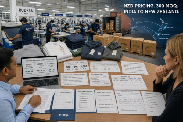 Garment Manufacturer in India for New Zealand Brands: Pricing, MOQ, Shipping and Compliance Guide 2026