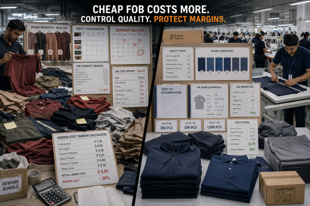 Low Price Garment Supplier Risks: Why Cheap FOB Destroys Brand Margins Long-Term