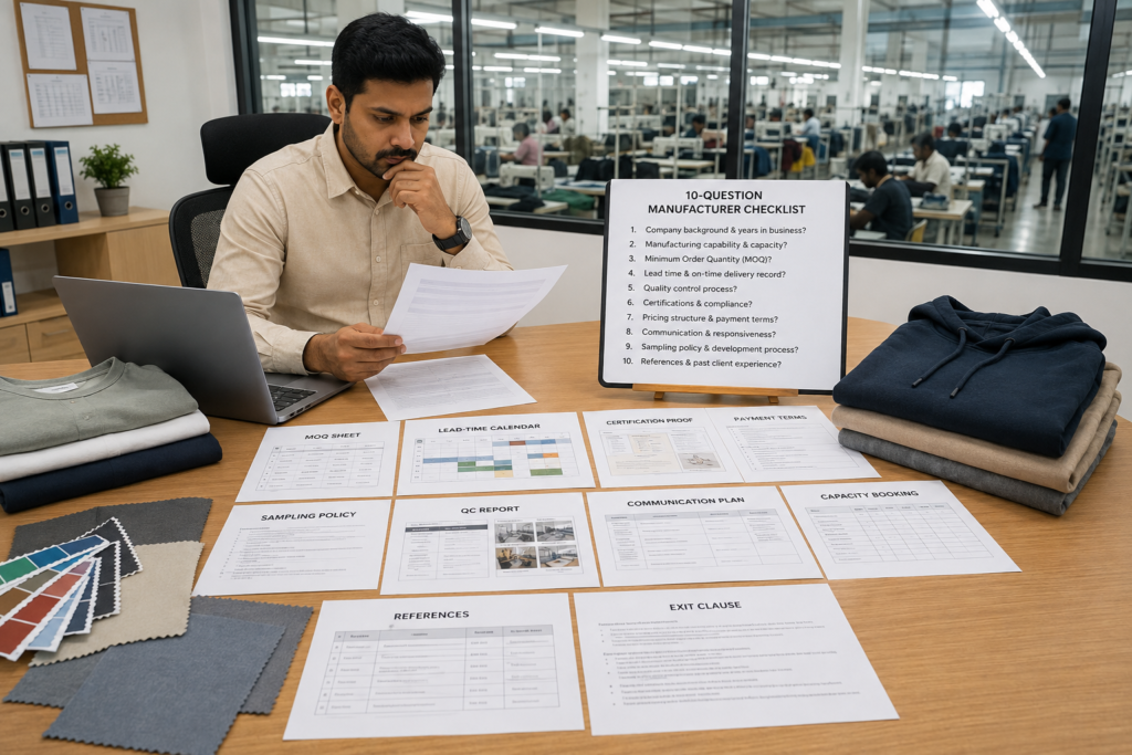 10 Questions to Ask Before Choosing a Clothing Manufacturer