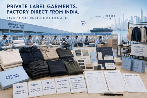 Private Label Clothing Manufacturer in India for Hong Kong Retailers: MOQ, Branding and Turnaround