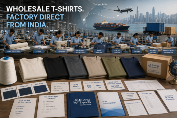 Wholesale T-Shirts for Hong Kong Retailers: Factory Pricing, MOQ and Delivery Times from India