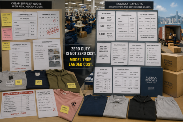 Garment Import Landed Cost Hong Kong: Duties, Freight and Hidden Costs from India