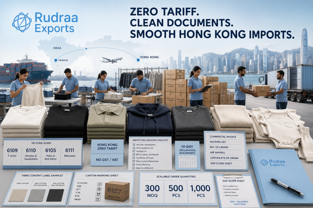 How to Import Garments from India to Hong Kong: Customs, HS Codes and Zero-Tariff Guide
