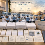 White T-Shirts in Bulk from India: Plain Cotton Wholesale for Printers, Brands and Retailers